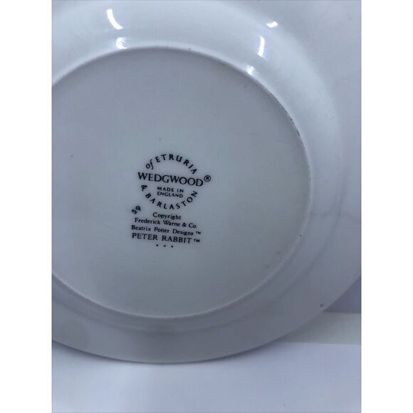 Peter Rabbit Nursery Plate by Wedgwood Plate 7”  - Beatrix Potter - Picture 9 of 11
